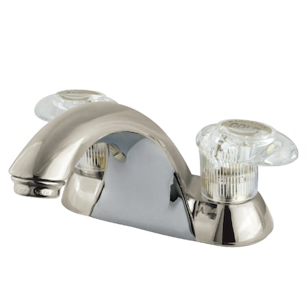 Kingston Brass 4" Centerset Bathroom Faucet, Brushed Nickel KB2158LP